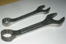 Broken Craftsman 2pc Sae 58 34 12pt Stubby Combination Wrenchs Usa Parts Only