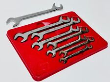 Snap-on Tools Usa 8pc Sae Four-way Angle Head Open-end Wrench Set Vs807b Svs26
