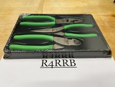 Snap-on Tools Usa New 3 Piece Green Soft Grip Standard Pliers Combo Set Pl300cfg