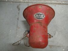 Federal Sign Signal Air Raid Siren Warning Red Large Vintage Electric Powered