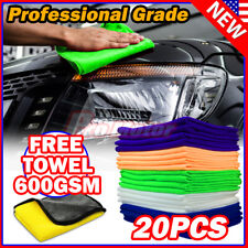 20 Pack Microfiber Cleaning Cloth No-scratch Rag Car Polishing Detailing Towel
