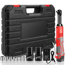 18v Extended Cordless Ratchet Wrench 38 45 Ft-lbs 60 N.m 400rpm 2 Battery