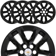 For 2018-2022 Chevrolet Traverse 18 Black Wheel Skins Hub Caps Full Rim Covers