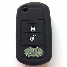 Black Silicone Key Cover Chain For Land Rover Range Rover Sport Discovery Lr3