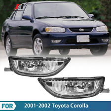 Fog Lights For 2001 2002 Toyota Corolla Front Driving Bumper Lamp Clear Len Pair
