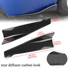 2pcs Universal Car Rear Bumper Lip Diffuser Splitter Canard Protector Body Kit