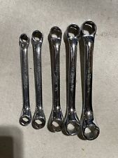 Snap-on 5 Pc 6 Point Standard Short Offset Box Wrench Set 38-58