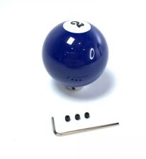 Pool Ball Gear Shift Knob Blue Solids Number 2