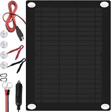 10w Solar Battery Maintainer Waterproof Car Rv Charger 12 Volt Tender Trickle