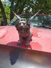 Rare Hood Ornament Rat Rod Big Rig Truck Winged Lion Griffin Mythical Beast