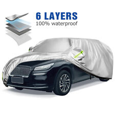 Full Car Cover Waterproof Sun Uv Dust Resistant W Zipper Cotton For Suv Ylyxl