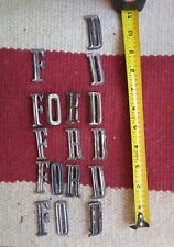 Vintage Salvage 1960s Ford Galaxy Trunk Emblems Letters Lot For Restoration