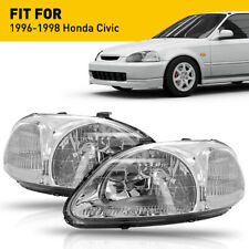 For 96-98 Honda Civic Ejemek Lr Housing Clear Corner Signal Headlight Lamp 2