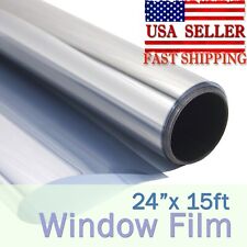 24x15ft 20 Window Film Privacy Reflective One Way Mirror Tint Home Office Uv
