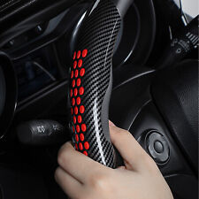 Red Carbon-fiber Steering Wheel Booster Cover Non-slip Car Interior Accessories