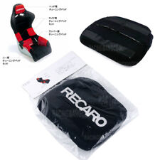 1 Pcs Recaro Racing Black Tuning Pad For Head Rest Cushion Bucket Seat Racing