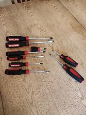 Vintage Craftsman Screwdrivers Lot Of 9 2 Are Professional Series Used Magnet