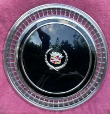 1976 Cadillac Eldorado Bicentennial Wheel Cover Hubcap Black Vibrant Emblem Oem