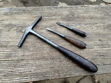Lot Of 3 Vintage Perfect Handle Style Screwdrivers Germany And Osborne Hammer