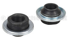 Bicycle Hub Axle Bearing Cone Nuts With Dust Shield - 38 X 26t Pair Black
