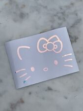Hello Kitty Face Bow Car Wall Vinyl Window Decal Sticker Pink Opal Iridescent