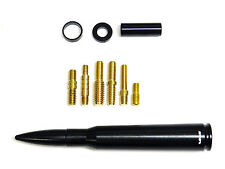Chevy Silverado 50 Cal Caliber Bullet Anti Theft Copper Coil Antenna Black Kit