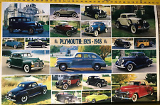 1985 Automobile Quarterly 36 X 24 Poster - Plymouth Models 1928-1948 Mopar