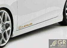 2x Lexus Logo Decal Sticker 11 Sport Racing Stripe Emblem Car Truck Window