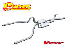 1965-1970 Mustang 289 302 351w Pypes 2.5 Exhaust System Kit W Mufflers X-pipe