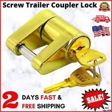Trailer Coupler Lock Hitch Towing Receiver Locking Boat Tow Latch Tongue Pin Car