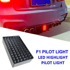F1 Style 72 Led Car Rear Tail Brake Stop Strobe Light Fog Bumper Pilot Lamp 12v