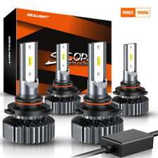 Sealight 9005 9006 Led Headlight Kit Bulbs High Low Beam 6500k White High Power