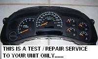 Chevrolet Silverado Speedometer Cluster Repair Service Instrument 2003 04 05 06