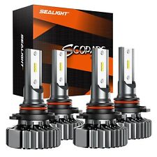 Sealight S1 9005 9006 Led Headlight Kit Combo Bulbs High Low Beam Super Bright