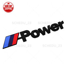 Bmw M-power Sport Logo Emblem Replace Badge Car Lid M Performance Matte Black