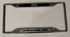 Jeep Wrangler Chrome Silver License Plate Frame