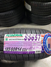 4 New 185 60 14 Federal Super Steel 657 Tires