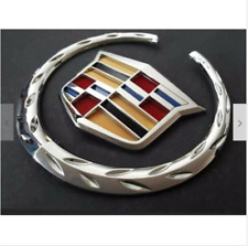 Cadillac Front Grille 6 Emblem Hood Badge Logo Chrome Color Symbol New Ornament