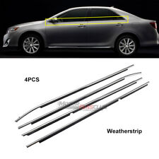 Black Chrome Window Trim Moulding Weatherstrip For Toyota Camry 2012 2013 2014