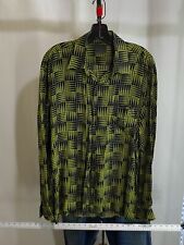 Bertone Psychedelic Rayon Long Sleeve Shirt Large L 16.5 X 3536