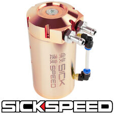 Sickspeed Rose Gold Non Vented Oil Catch Can Reservoir Tank Baffled Engine P1