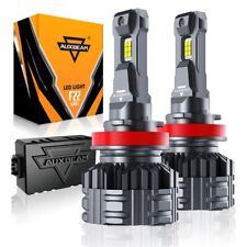 Auxbeam H11 Led Headlight High Or Low Beam Bulbs 110w 24000lm 6000k White Canbus