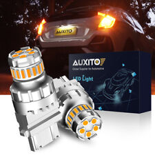Auxito 3157 3156 Amber Yellow Led Turn Signal Indicator Stop Light Bulbs Canbus
