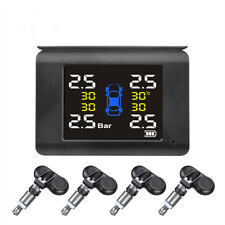 Car Tpms Tire Tyre Pressure Monitor System Alarm W4 Internal Sensor Lcd Display