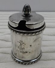 Usn United States Navy Silver Plated Mustard Pot Side Marked Usn W Anchor