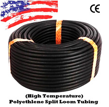 20 Ft 12 Split Wire Loom Conduit Polyethylene Tubing Black Color Sleeve Tube