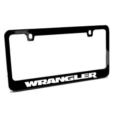 Jeep Wrangler Black Metal License Plate Frame Made In Usa