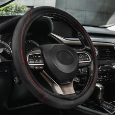 Car Accessories Steering Wheel Cover Universal Black Leather Anti-slip 1538cm