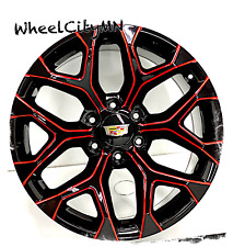 20 Red Milled Snowflake Oe 5668 Replica Sfo Wheels Fits 2021 Cadillac Escalade