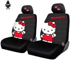 New Design Hello Kitty Core Car Seat Cover With Pink Paw Headrest Covers And Air